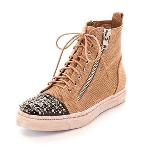 Pre-owned Jeffrey Campbell Adams Studded Sneakers